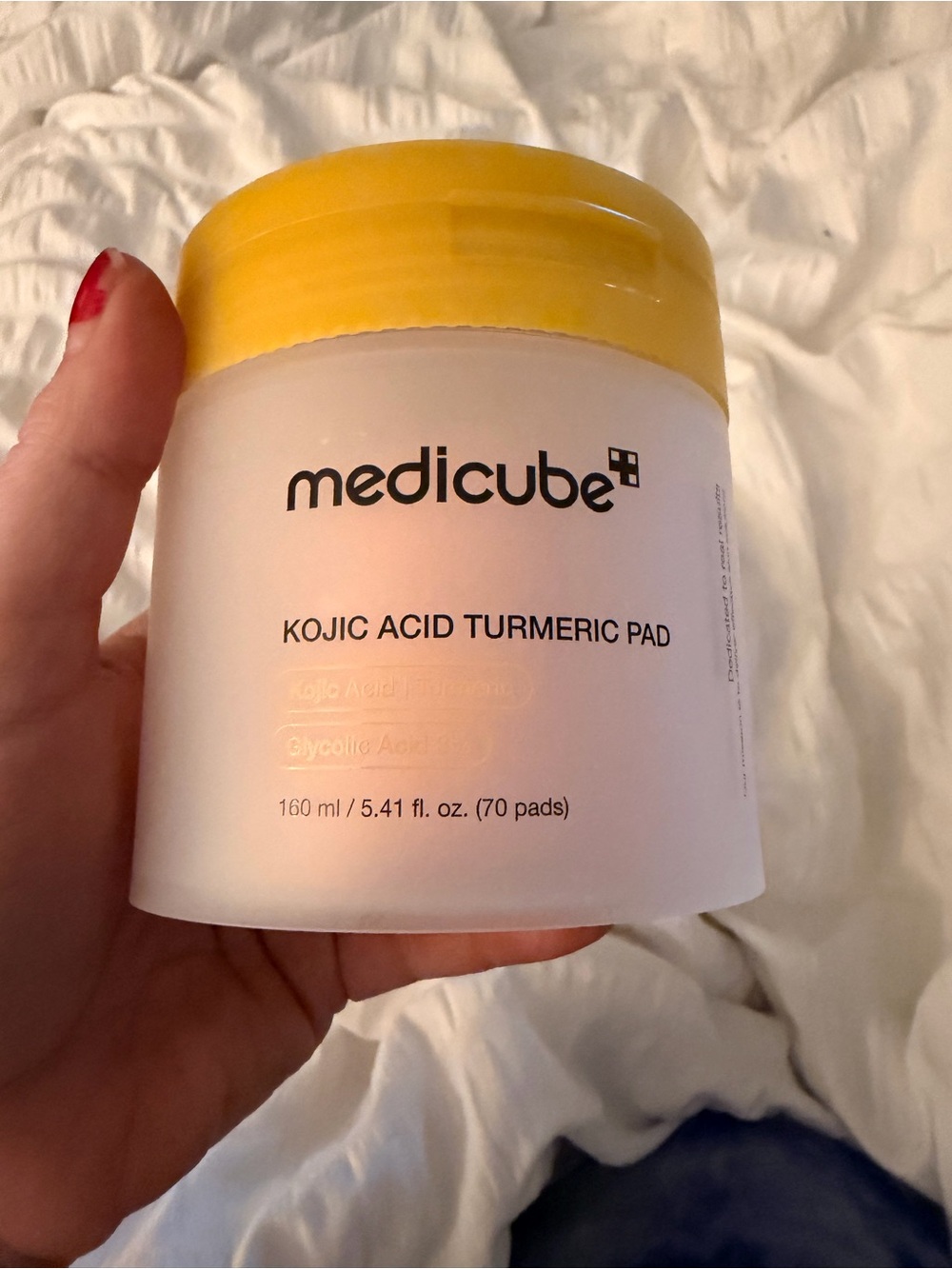 Medicube Kojic Acid Turmeric Pads — Yellow Brightening Exfoliating Pads (70)